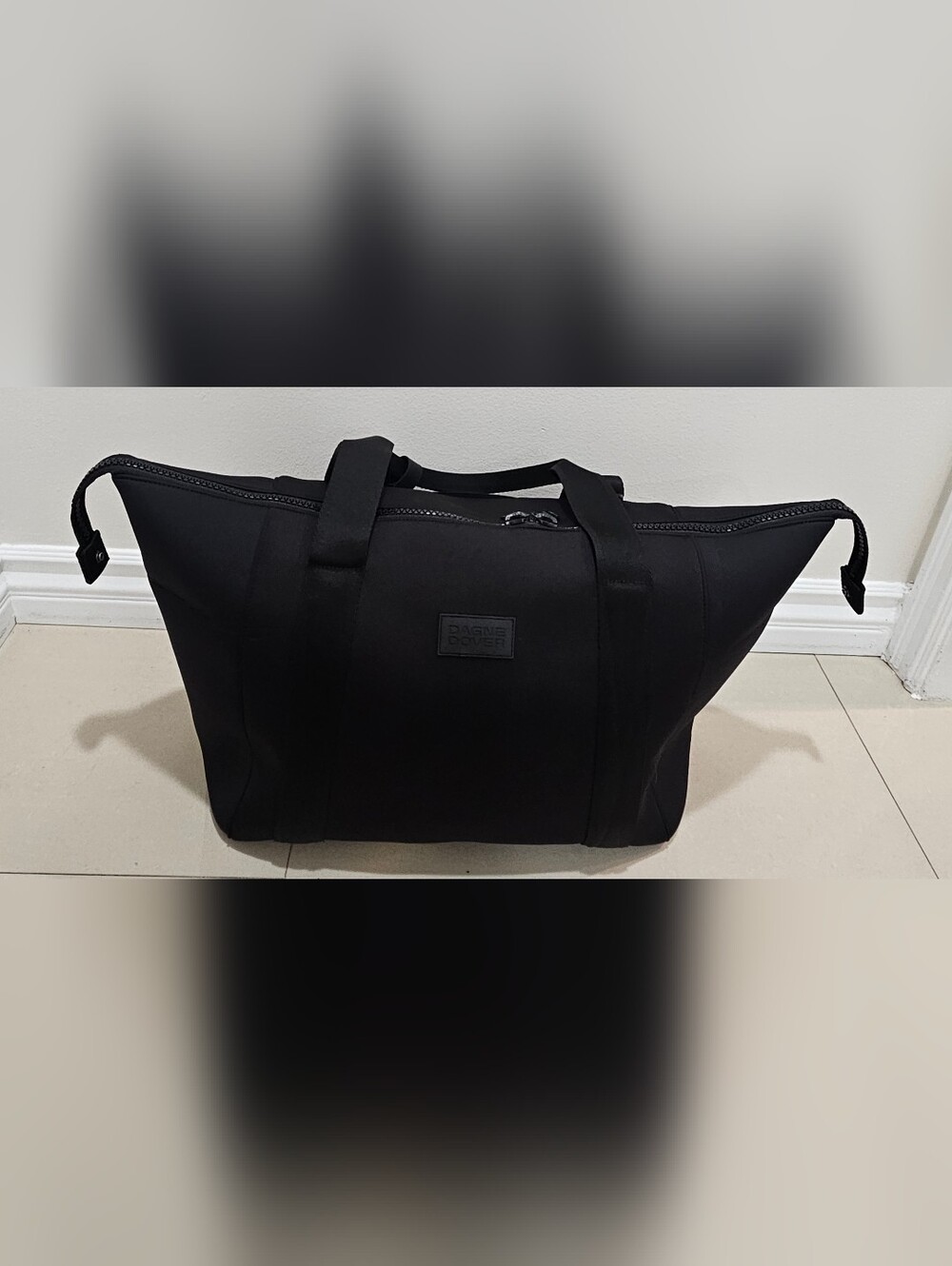 Dagne Dover Landen Neoprene XL Carryall Bag In Black